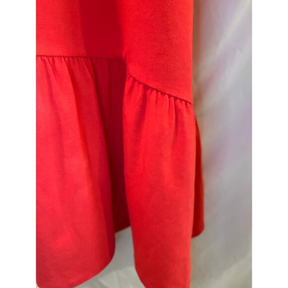 Red Ruffle Trim V-Neck Sleeveless Sundress - A New Day - Size XL - Picture 4 of 6